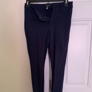 Stretchy material navy blue pants